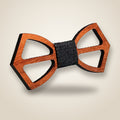 Laser-Cut Wood: Hexagon Frame bowtie