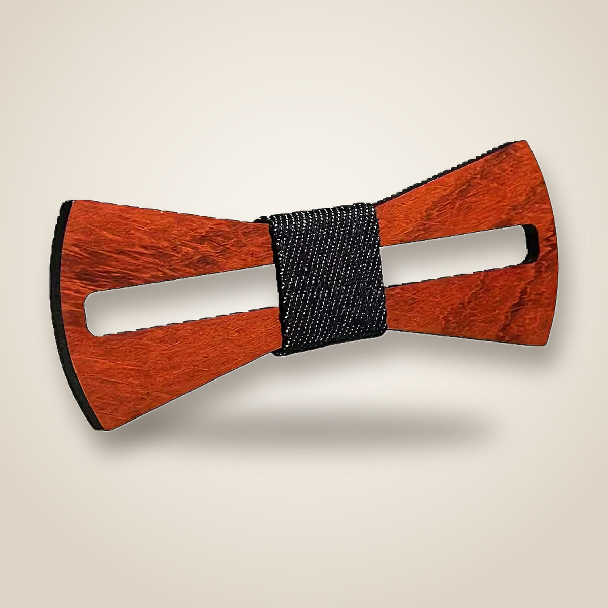 Laser-Cut Wood: Slotted bowtie
